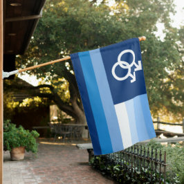 Bandeira do Orgulho do Amor Gay Azul (MLM)