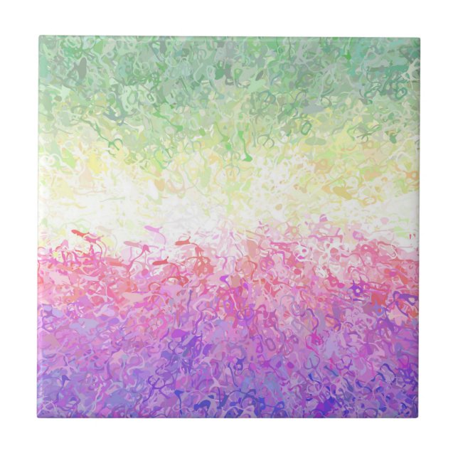 Bandeira do Orgulho Genderdoe Abstrato Boho Trippy (Frente)
