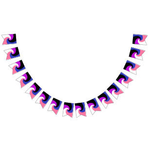 Bandeira do Orgulho Genderfluid Abstrata Espiral B