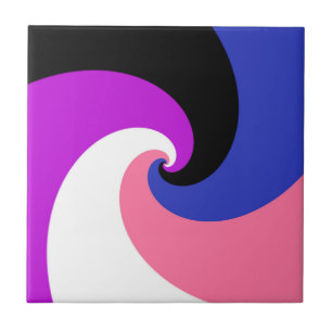 Bandeira do Orgulho Genderfluid Abstrata Espiral B