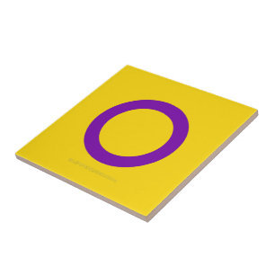 Bandeira do orgulho intersexo SlipperyJoe's fundo 