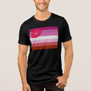 Bandeira do orgulho lésbico de batom SlipperyJoe f