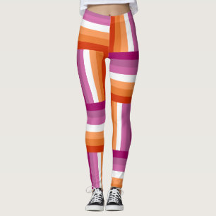 Bandeira do Orgulho Lésbico Inspirou Leggings