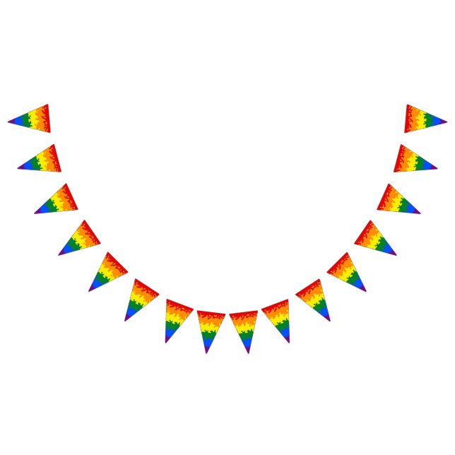 Bandeira do Orgulho Mosaico do Funky Boho Abstrato (Todos)