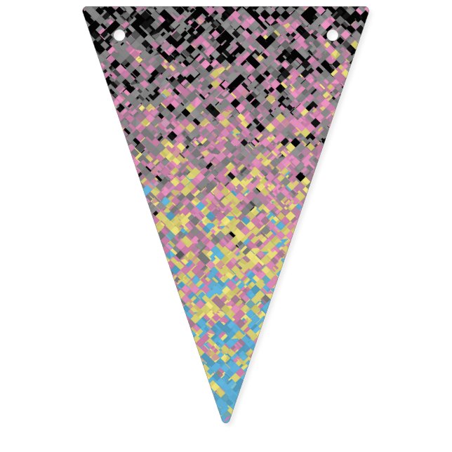 Bandeira do Orgulho Poligênero Trippy Funky Pixela (Primeira Bandeira)