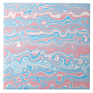 Bandeira do Orgulho Trans Trippy Boho Groovy Listr