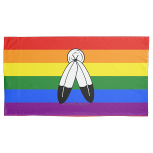 bandeira do orgulho two-spirit de SlipperyJoe simb