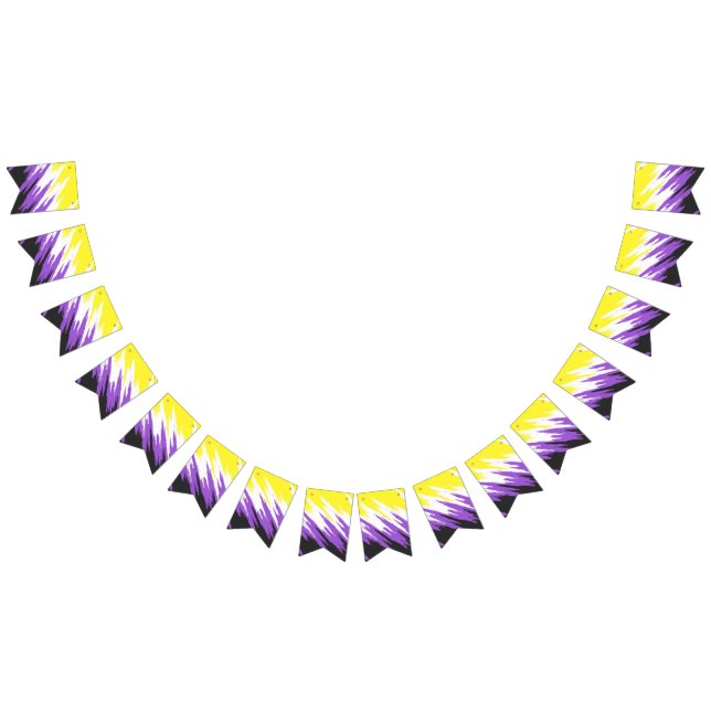 Bandeira do Orgulho ZigZag Funky Grungy Abstrato N (Todos)
