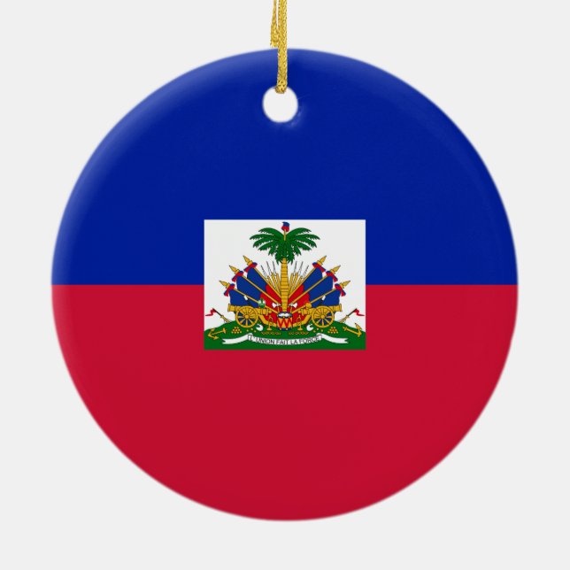 Bandeira do ornamento de Haiti (Traseira)