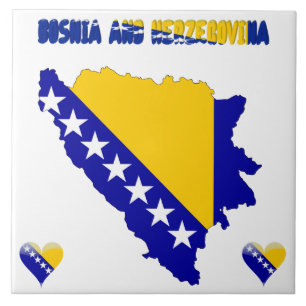 Bandeira do país da Bósnia