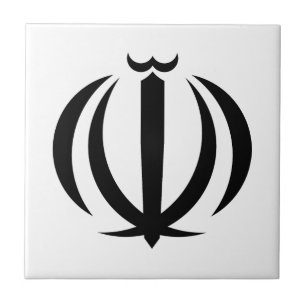 bandeira do país Irã símbolo emblema brasão de arm