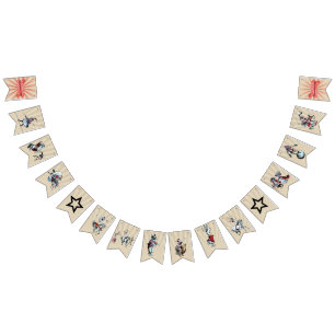 Bandeira do partido do circo do vintage