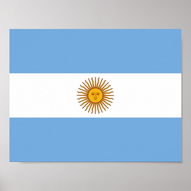 Bandeira do Poster da Argentina (Frente)