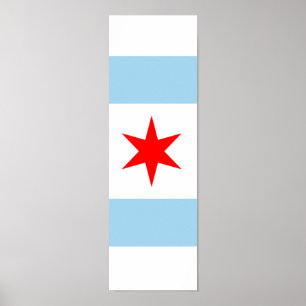 Bandeira do Poster de Chicago Art 1 de 4