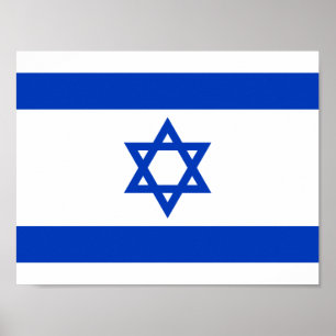 Bandeira do poster de Israel
