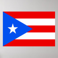 Bandeira do Poster de Porto Rico