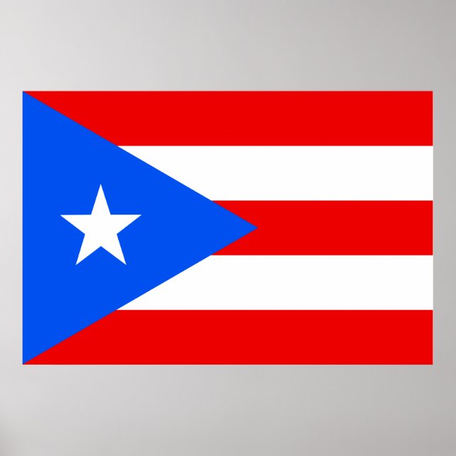 Bandeira do Poster de Porto Rico (Frente)