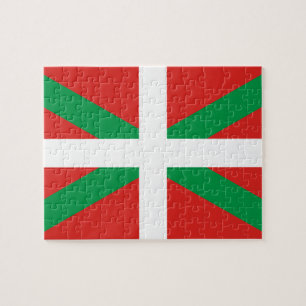 Bandeira do quebra-cabeça Basque da foto do país