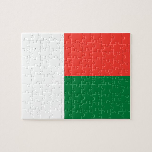 Bandeira do Quebra-cabeça de Foto de Madagascar (Horizontal)