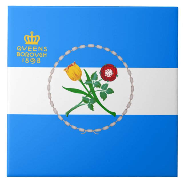 Bandeira do Queens (Borough of Nova Iorque) (Frente)