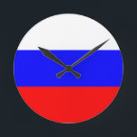 Bandeira do relógio de parede da Rússia<br><div class="desc">Bandeira do relógio de parede da Rússia</div>