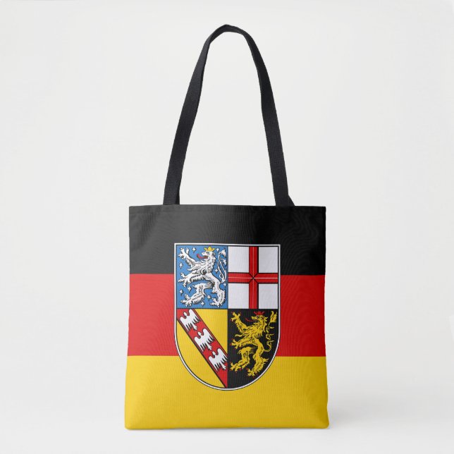 Bandeira do Sarre Tote Bag (Frente)