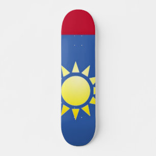 Bandeira do skate amarelo de Formosa Sun