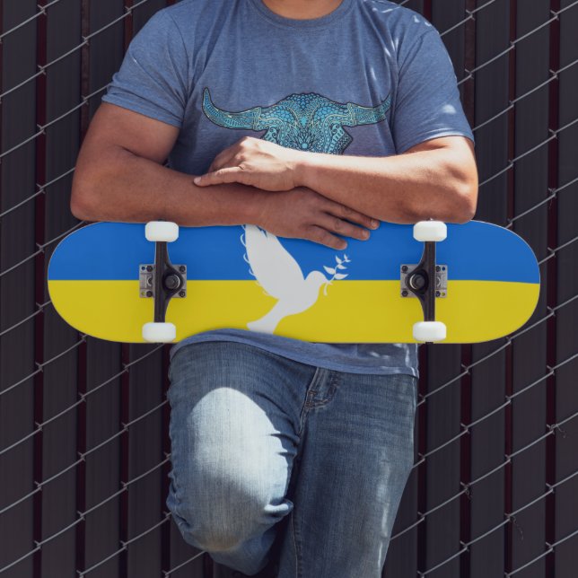 Bandeira do skate Ucrânia Dove of Peace - Freedom (Ao ar livre 3)