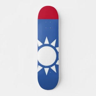Bandeira do skate White Sun de Taiwan