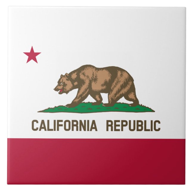 Bandeira do Urso da República da Califórnia: Calif (Frente)