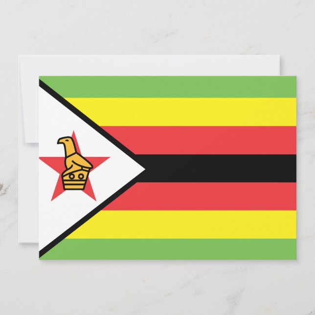 Bandeira do Zimbabué (Frente)