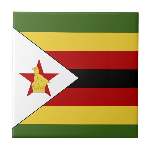 Bandeira do Zimbabué (Frente)