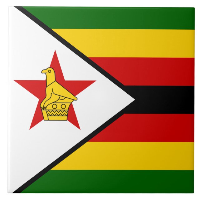 Bandeira do Zimbabué (Frente)