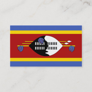 Bandeira dos Cartões de visitas da Suazilândia
