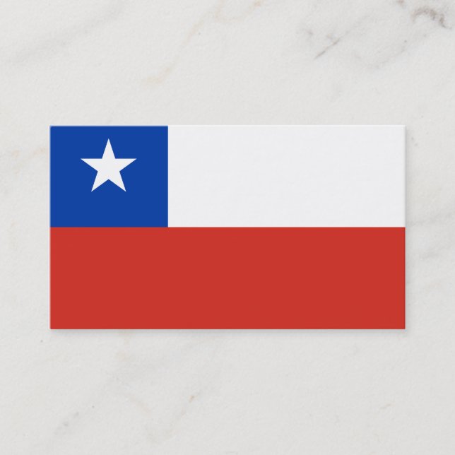 Bandeira dos cartões de visitas do Chile (Frente)