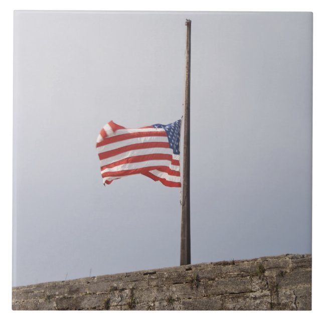 Bandeira dos Estados Unidos a Meio-Mastro (EUA) (Frente)