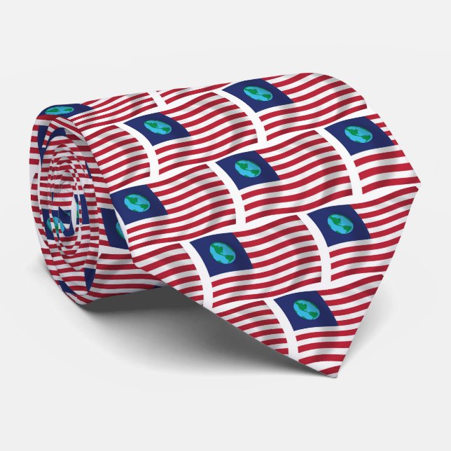 Bandeira dos Estados Unidos da Terra Gravata (Rolled)