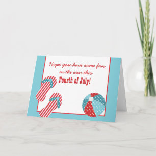 Bandeira dos Estados Unidos praia partido cartão