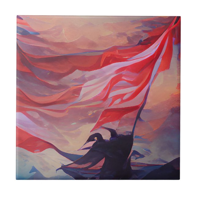 Bandeira dos EUA acenando 4 de julho Dia Memorial  (Frente)