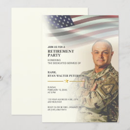 Bandeira dos EUA | Convite Personalizado com Foto