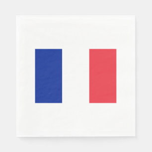 Bandeira dos guardanapo de papel de France