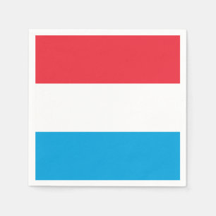 Bandeira dos guardanapo de papel de Luxembourg