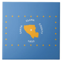 Bandeira dos Papais noeis Clara (distrito dos EUA,