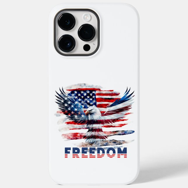 Bandeira e águia dos Estados Unidos.Liberdade. (Verso)