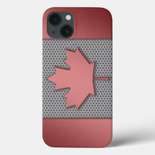 Bandeira escovada do canadense do olhar do metal