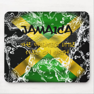 Bandeira espirrada água Mousepad de Jamaica