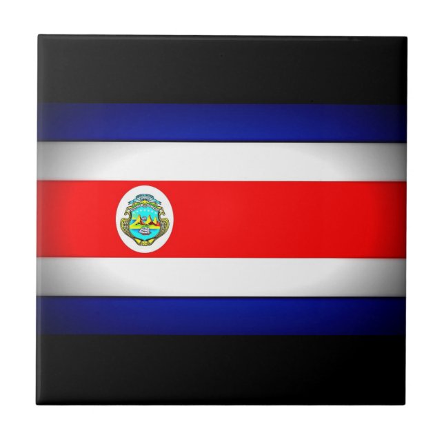Bandeira Estilizada da Costa Rica (Frente)