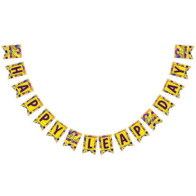 Bandeira FELIZ do DIA de PULO (Todos)