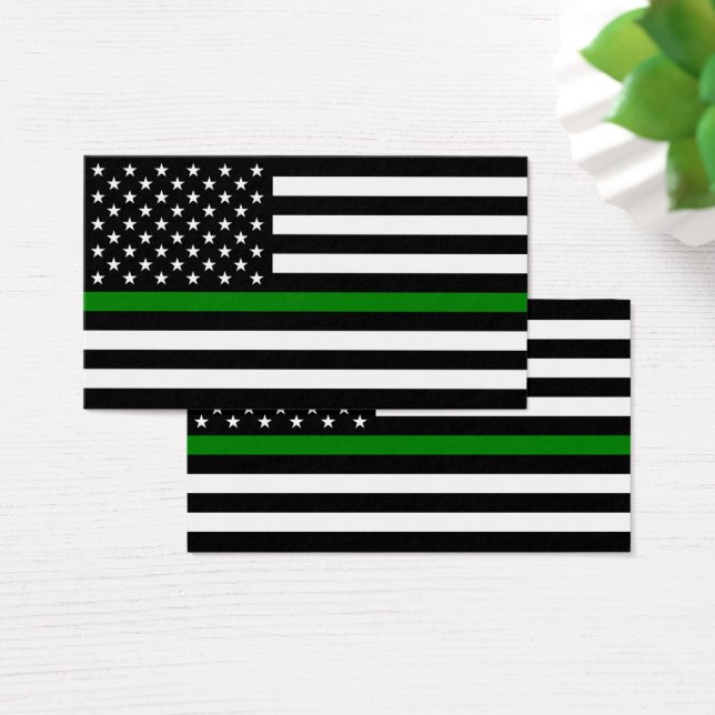 Bandeira fina da linha verde: Veteranos militares  (Mesa)