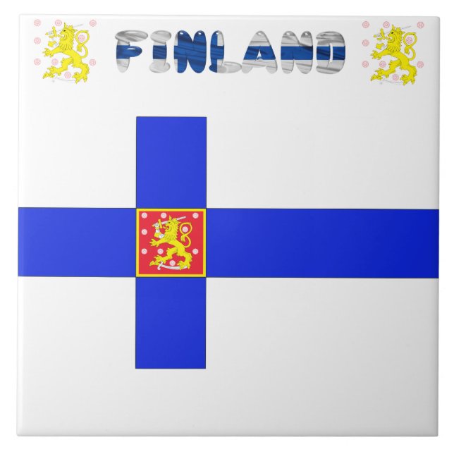 bandeira finlandesa (Frente)